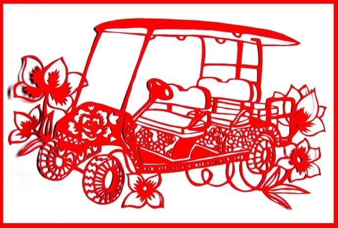 車型剪紙（益高電動(dòng)高爾夫）